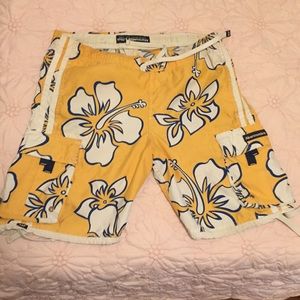 Abercrombie and Fitch Hawaiian board shorts